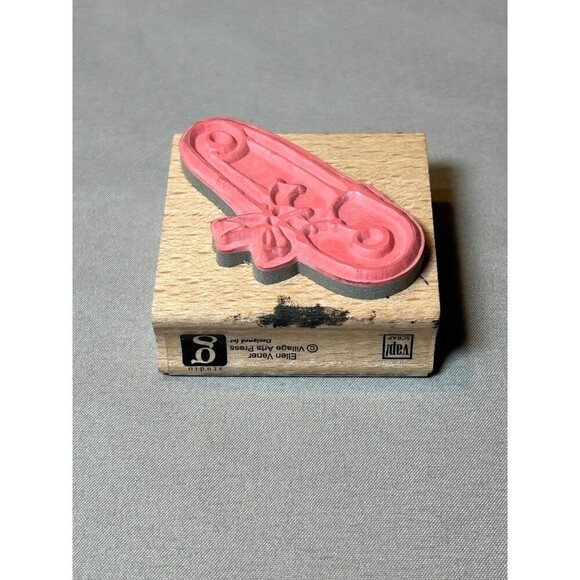 Baby Diaper Pin Rubber Crafting Stamp - Picture 2 of 4